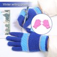 thumbnail image 2 of 1 Pair Kids Gloves Exquisite Keeping-warm Children Comfortable Acrylic Gloves Practical Simple Clothes Accessory with Solid Color for Winter Wear Pink, 2 of 6