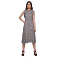 thumbnail image 1 of Moomaya Robe Kurti Sans Manches à Boutons Imprimée avec Poche Chemise Décontractée de Travail, 1 of 4