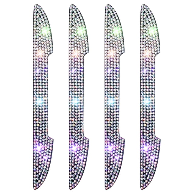 Clearance! Rhinestone Car Door Handle Scratch Protector Rearview Mirror Diamond Sticker Calf Stretch Box Weekly Finds #66