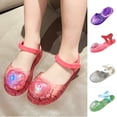 thumbnail image 1 of Jovati Sandales pour Filles, Matériau Jelly avec Empeignes Pailletées, Boucle de Cheville Ajustable, Semelle Antidérapante, Imperméables, Chaussures de Plage Légères pour le Printemps et l'Été, 1 of 10