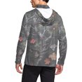 thumbnail image 4 of Chandail à Capuchon Rafraîchissant pour Hommes Unisexe à Imprimé Camouflage, Couvre-Visage et Protection Solaire UPF, Haut à Manches Longues Coupe Raglan avec Tissu Ultraléger Qui Évacue l'Humidité, Capuche Ajustable pour Aventures d'Été Style Décontracté Sportif, 4 of 9