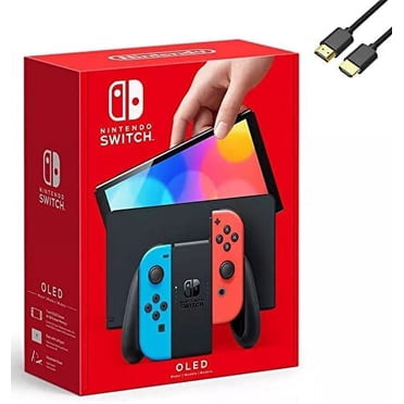 Nintendo Switch - Console Modèle OLED / Stockage Interne 64 Go avec Joy-Con Néon Rouge et Bleu