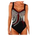 thumbnail image 1 of Maillot de Bain une Pièce à Imprimé pour Femme, Maillot Rétro Vintage, Tenue de Plage, Maillot de Bain, 1 of 2