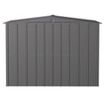 thumbnail image 3 of Arrow Classic Steel Storage Shed, 8x7, Charcoal, 3 of 7