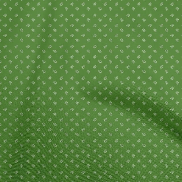 oneOone Viscose Jersey Green Fabric Retro Sharpner Sewing Material Print Fabric By The Yard 60 Inch Wide