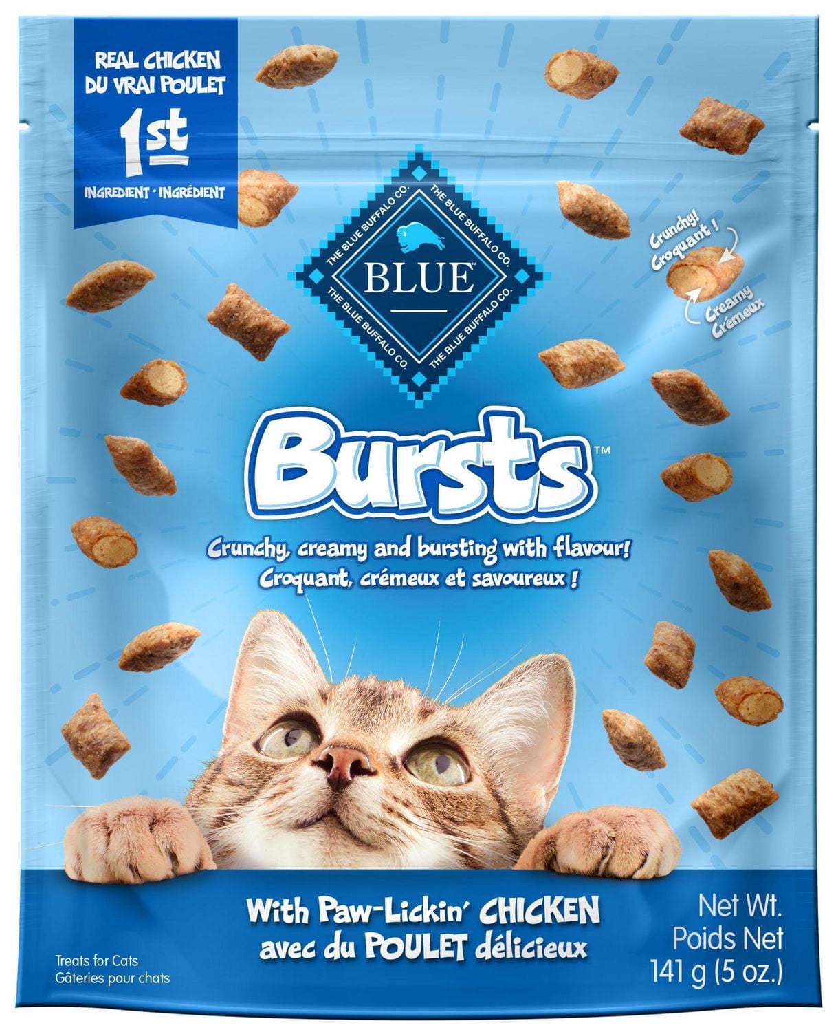 Blue Buffalo Bursts Gâteries Croquantes pour Chats Saveur Poulet