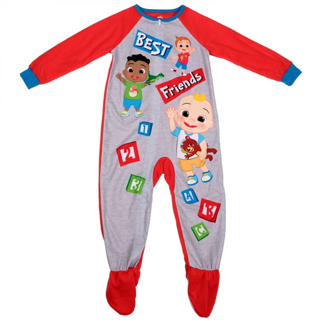 Cocomelon Pyjama une-Pièce à Pieds pour Tout-Petit Best Friends - Tout-Petit 3T