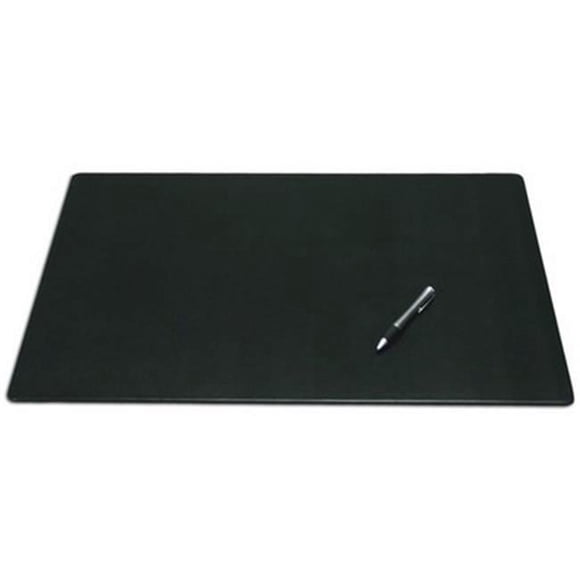 DACASSO Leather Desk Pad Without Side Rails - Luxury Leather Desk Blotter for Writing - Executive Desk Surface Protector - (Black 20"" x 16"")