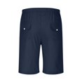thumbnail image 4 of EOYWHK Big and Tall Linen Shorts for Men with Pockets,5" Inseam Summer Athletic Basketball Shorts,Quick Drying Breathable Elastic Waistband with Drawstring Pockets ,M-5XL, 4 of 5
