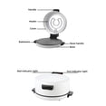 thumbnail image 4 of 12 Inch Electric Pizza Oven, Perfectly Cooked Pizza in 6 Minutes, Homemade Pizza Maker with Stainless Steel Heating Coil, Fast and Efficient Cooking, 2000W Power, for Home, 4 of 7