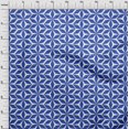 thumbnail image 4 of oneOone Viscose Chiffon Medium Blue Fabric Geometric Craft Projects Decor Fabric Printed By The Yard 42 Inch Wide, 4 of 4