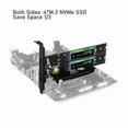 thumbnail image 4 of PCIe 4.0 to NVMe M.2 Expansion Card 4x NVMe Slots for PCIe  Motherboard, 4 of 6