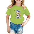 thumbnail image 1 of HNMKIU T-Shirt Graphique à Manches Courtes pour Filles, Tenue Décontractée d'Été, Col Rond Tendance pour Jeunes Fashionistas, 1 of 5