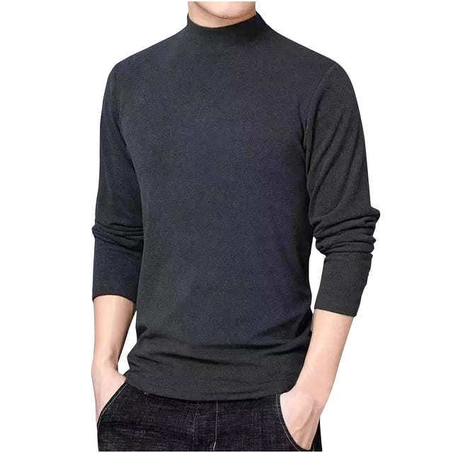 Birdeem Chemises pour Hommes Hiver Manches Longues Col Rond Mode Couleur Unie Design Intérieur Cardigan en Peluche