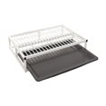 thumbnail image 3 of jinwen Bac à Litière pour Chien à Carreaux Lavable Garde les Pattes et Support de Tapis Pipi Surélevé Blanc, 3 of 9