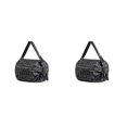 thumbnail image 2 of relayinert Sac de Rangement Pliable Compagnon de Voyage pour Toutes Occasions Sac de Plage Imperméable Motif Panthère Noir 2ensemble, 2 of 6