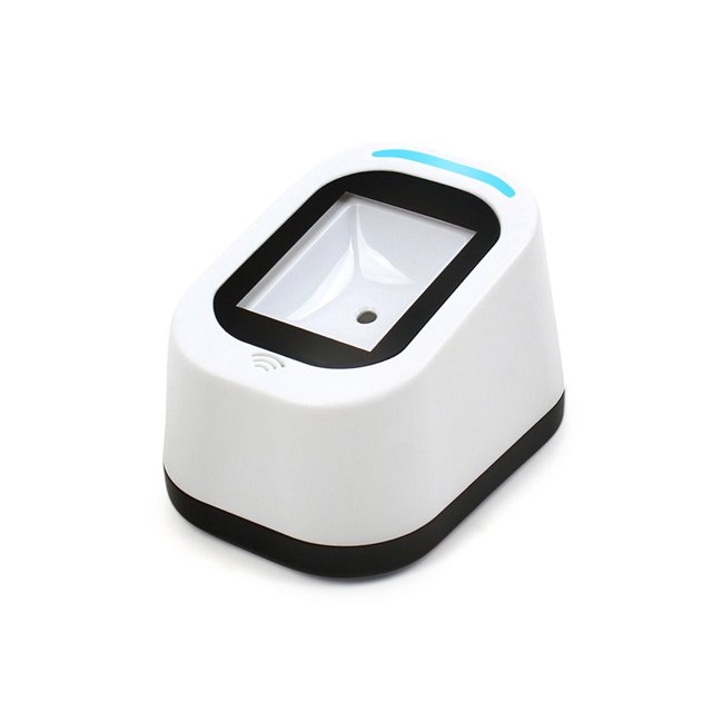 Meterk T97 Scanner de Codes-Barres USB Filaire Mains Libres Imagerie Optique Blanc