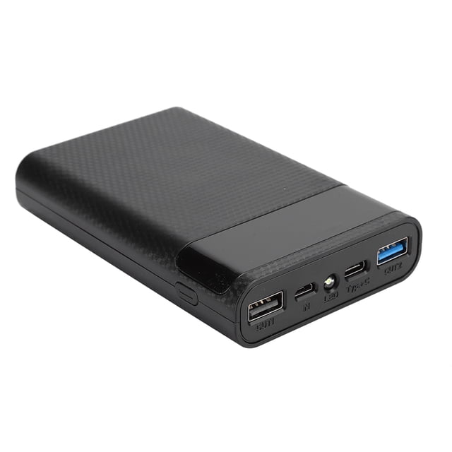 DIY Installation Durable Black/White No Welding Lightweight Battery Storage Box, Mobile Power Box, for Mobile Phone Fast Charging Black,White
