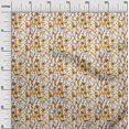 thumbnail image 3 of oneOone Polyester Spandex Yellow Fabric Kids Floral Sewing Craft Projects Fabric Prints By Yard 56 Inch Wide, 3 of 4