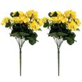 thumbnail image 2 of YAOMOBB Fade-proof Artificial Flowers Artificial Begonias Flowers Set of 2 with Stems Realistic Faux Red Flowers for Wedding Photo Props and Home Decoration, 2 of 7