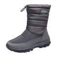 thumbnail image 1 of Bottes de Neige XZNGL Femmes Hiver Doublées de Velours Chaudes Bottines Courtes Chaussures en Coton Imperméables, 1 of 9