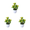 thumbnail image 3 of Youkk Stylish Ambience False Plants Collection Materials Artificial Potted Plants lemon 3Set, 3 of 6