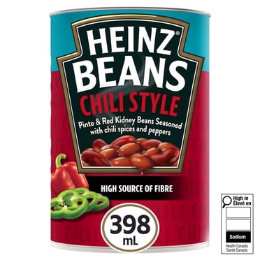 Heinz Chili Style Pinto & Red Kidney Beans, 398 mL Can