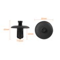 thumbnail image 3 of Unique Bargains 20pcs Plastic Rivet Black Fender Bumper Push-Type Fastener Clips for Audi 4D0-807-300, 3 of 6
