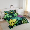 thumbnail image 3 of Erosebridal Botanical Palm Tree Bedding Full Comforter Set, Tropical Leaves Down Comforter, Reversible 3pcs, 3 of 8
