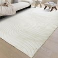 thumbnail image 1 of phonzenuo Washable Area Rugs 5x7 Rugs for Living Room Light Beige Faux Rabbit Fur Rug for Bedroom Faux Sheepskin Rug Teen Room Home Décor(Light Beige, 5x7)\u2026, 1 of 7