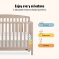 thumbnail image 4 of Dream On Me Odelle 5 in 1 Convertible Crib, Almond Butter, 4 of 9