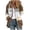 Brown, variant on Meichang Womens Sherpa Fleece Lined Hoodie Jackets Zip Up Warm Winter Fluffy Fleece Coat Color Block Thermal Sweatshirt Outerwear