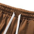thumbnail image 4 of Men's Sports Shorts Multiple Pockets Running Training Basketball Shorts(Coffee,3XL), 4 of 8