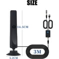 thumbnail image 4 of Antenne TV Wave Max 2025, Antenne TV Wave Max Pro 2025, Antenne Numérique Améliorée pour Télé Intelligente Intérieure, Antennes HD à Longue Portée pour Télévision, Prise à Ventouse, Branchez et Utilisez (2 Pcs), 4 of 8