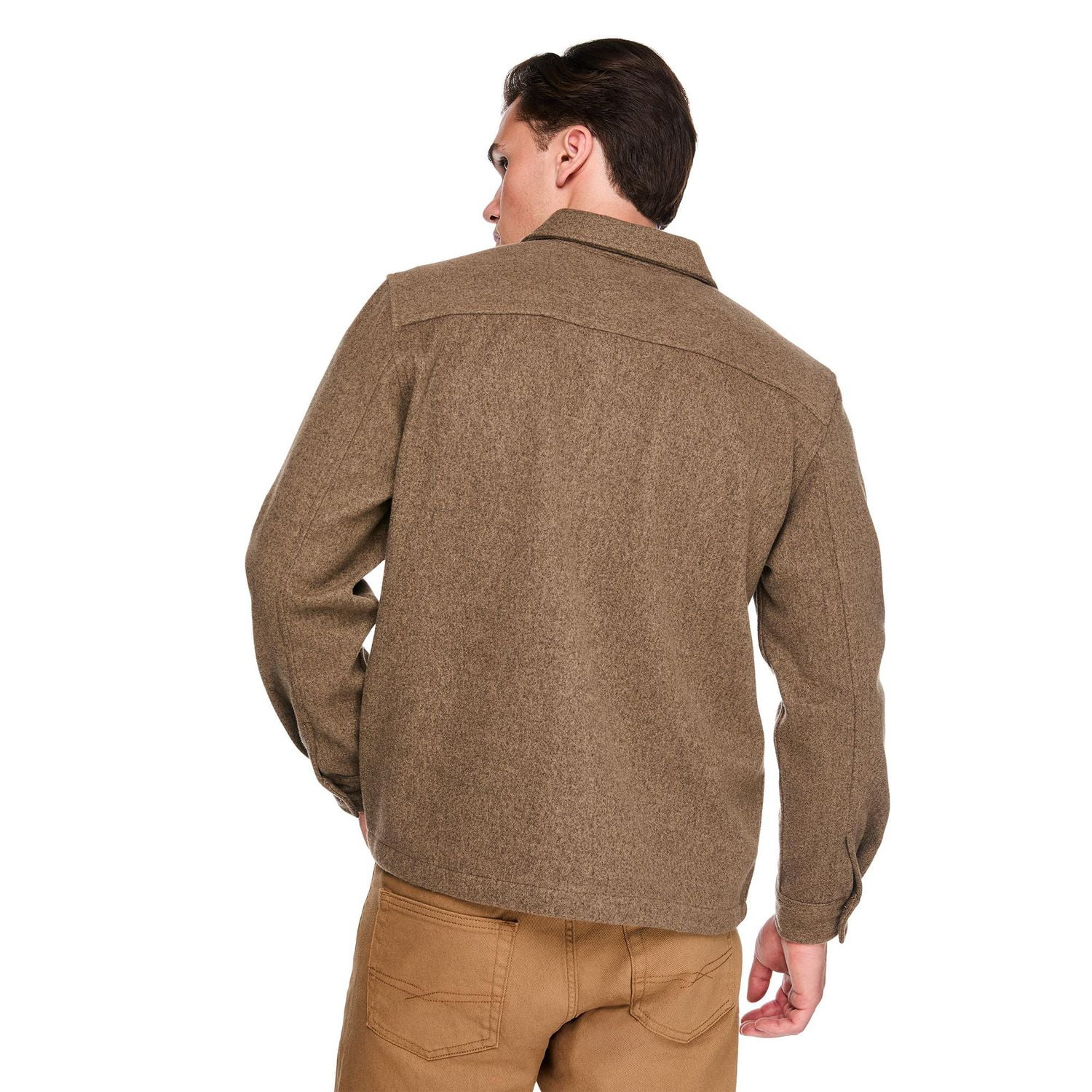 Chemise d’extérieur en flanelle brossée George pour hommes