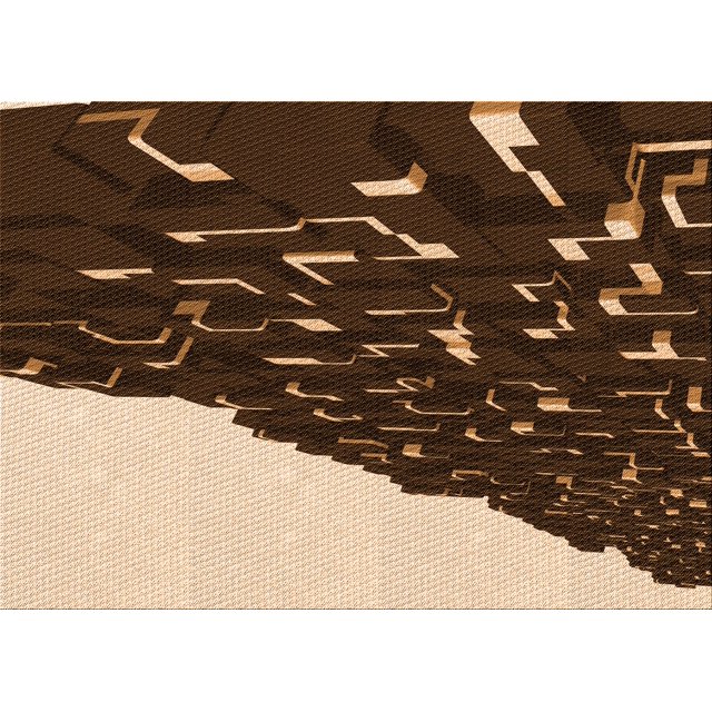 Ahgly Company Machine Washable Indoor Rectangle Transitional Brown Sand Brown Area Rugs, 2' x 4'