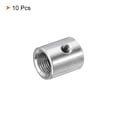 thumbnail image 3 of Unique Bargains Round Coupling Nut M10 to M6 Adapter Screw Thread Convert Sleeve Connector Rod Bar Stud Tube Nut Silver 10 Pack, 3 of 4