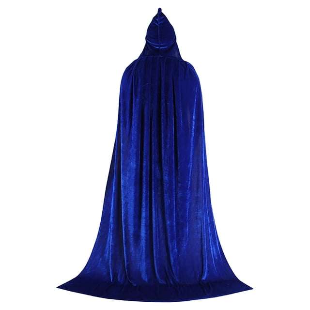 Unisex Solid Velvet Halloween Witch Cape - Multiple Sizes Accessory for Parties and Performances