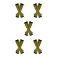 thumbnail image 3 of Maytalsory Bas Longs Épais et Confortables en Polyester Faciles à Assortir Jaune et Noir 5Set, 3 of 6