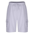 thumbnail image 4 of Birdeem Mens Shorts Mens Summer Leisure Comfortable Button Pocket Elastic Waist Shorts, 4 of 10