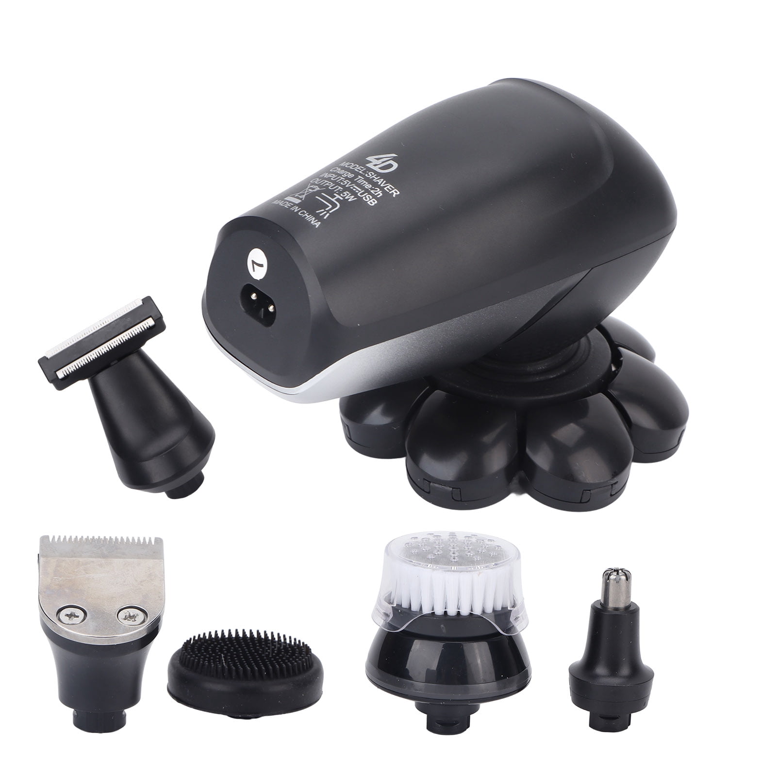 Electric Head Shaver, Head Hair Shaver 8 Cutter Heads  For Home Use