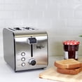 thumbnail image 3 of Total Chef 2-Slice Stainless Steel Toaster with Defrost and Reheat, 3 of 9