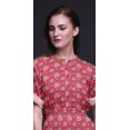 thumbnail image 4 of Bimba Robe Longue Maxi en Rayonne Imprimée de Feuilles de Monstera et de Fleurs pour Femmes avec Fente Latérale - Très Petit, 4 of 6