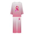 thumbnail image 3 of Rbaofujie Chemise de Nuit pour Femmes Ensemble de Pyjama Décontracté à Imprimé Dégradé pour Femmes, 3 of 3