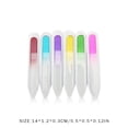 thumbnail image 4 of Wweixi 6 Pcs/Ensemble Lime à Ongles Surface Givrée Légère Résistante à l'Usure Robuste Réutilisable Bricolage Artisanat Verre Outils de Manucure TYPE2 14cm, 4 of 8