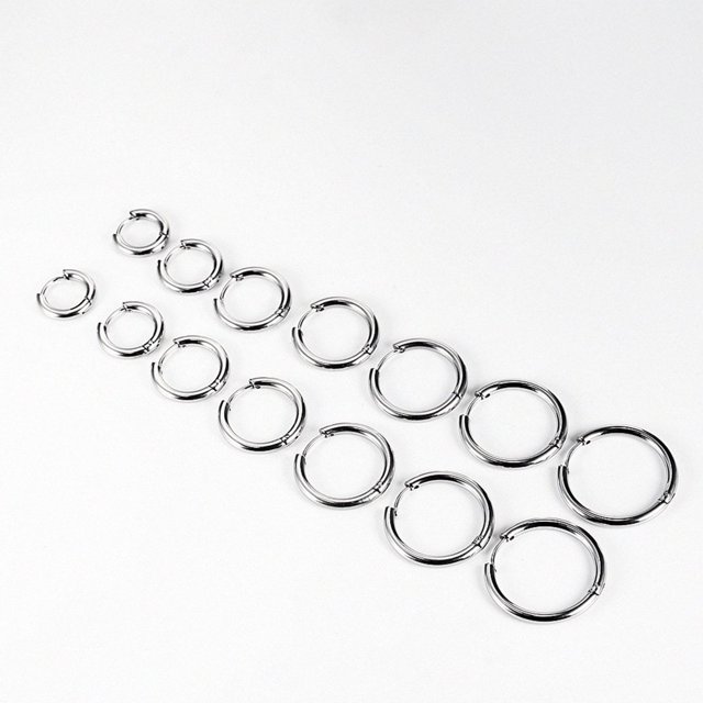 Hoop Earrings Stainless Steel Hoop Earrings Mutiple Sizes Eardrop For Male And Female