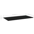 thumbnail image 4 of vidaXL Bookshelf Boards 8 pcs Black 80x30x1.5 cm Engineered Wood, 4 of 4
