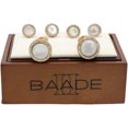 thumbnail image 1 of Baade II Men's Sterling Silver German Round Cuff Link 407-0400, 1 of 1