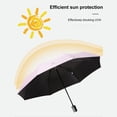 thumbnail image 2 of Zootealy UV Protection Umbrella with Reinforced Frame and Pole - Compact Foldable Sunshade for Men and Women - 97cm Diameter - Pink UV - Steel Material - Ideal for Single Person - Automatic or Manual, 2 of 6