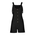 thumbnail image 5 of Kcodviy Short Rompers for Women Tight Romper Summer Casual Button Rompers Romper Overalls Jumpsuit Shorts Button Yoga Jumpsuit Rompers, 5 of 5